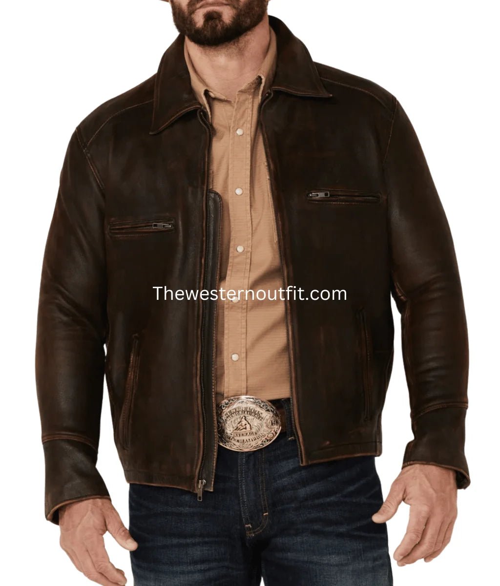 Cattle Cowhide Leather Jacket