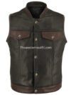 Men’s Classic Two Tone Western Leather Vest