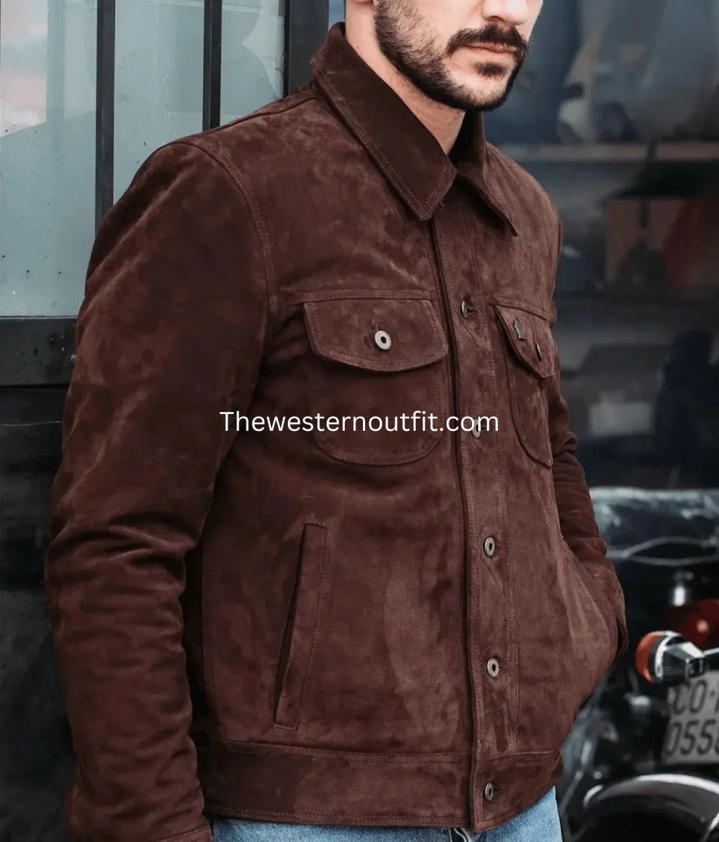 Gold Bison™ Brown Suede Jacket