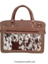 Cowhide Brown Handmade Briefcase Leather Bag