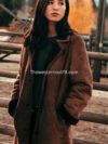 Monica Dutton Suede Leather Coat