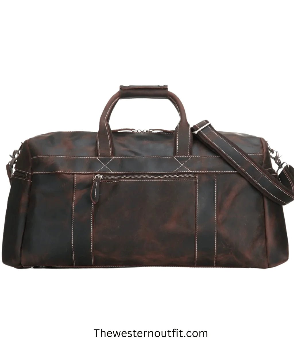 Brown Handmade Genuine Retro Leather Bag