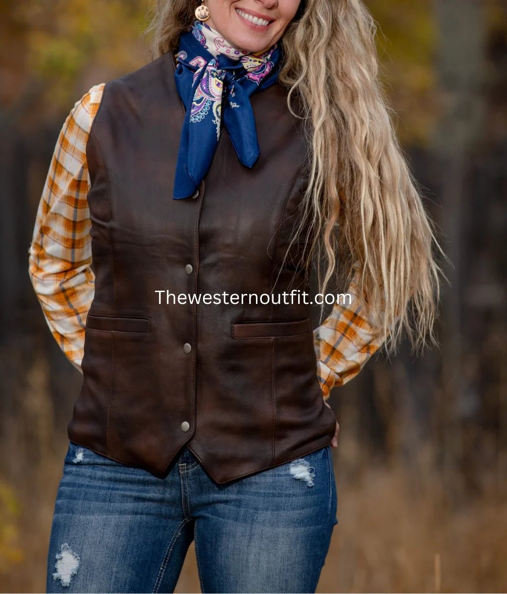 Oakley Concealed Carry Women Leather Vest