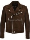 Men’s Cowboy Brown Suede Western Jacket
