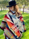 Beth Dutton Kelly Reilly Poncho Blanket Cape Coat For Women