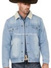 Herdsman Sherpa Lined Light Wash Denim Jacket