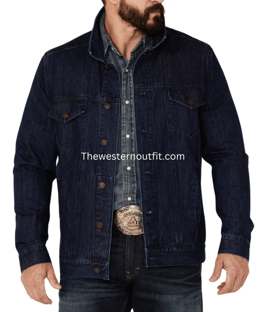 Men’s Classic Marksman Dark Wash Denim Jacket