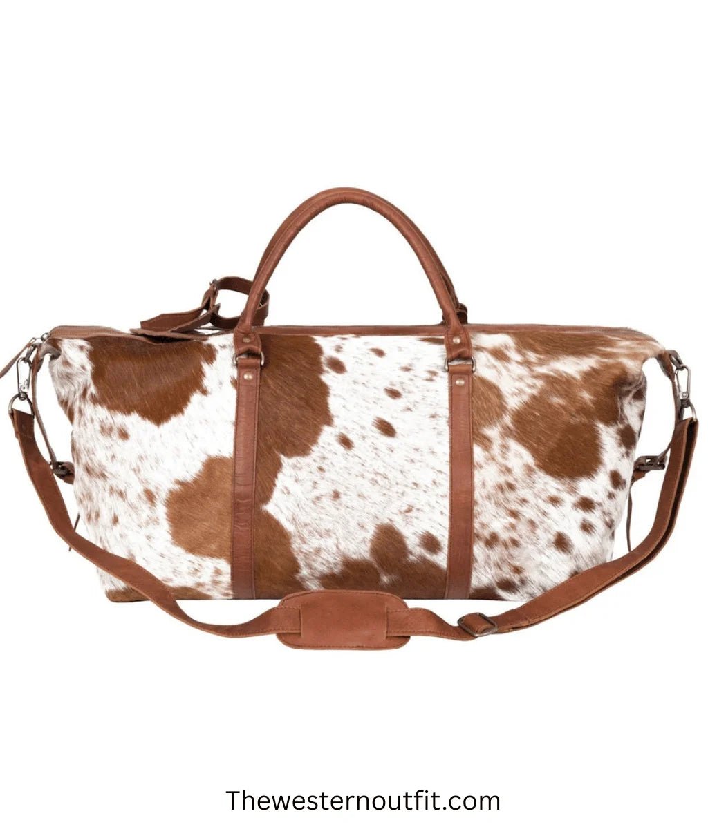 Cowhide Handmade Full Grain leather Duffle Bag - Image 3