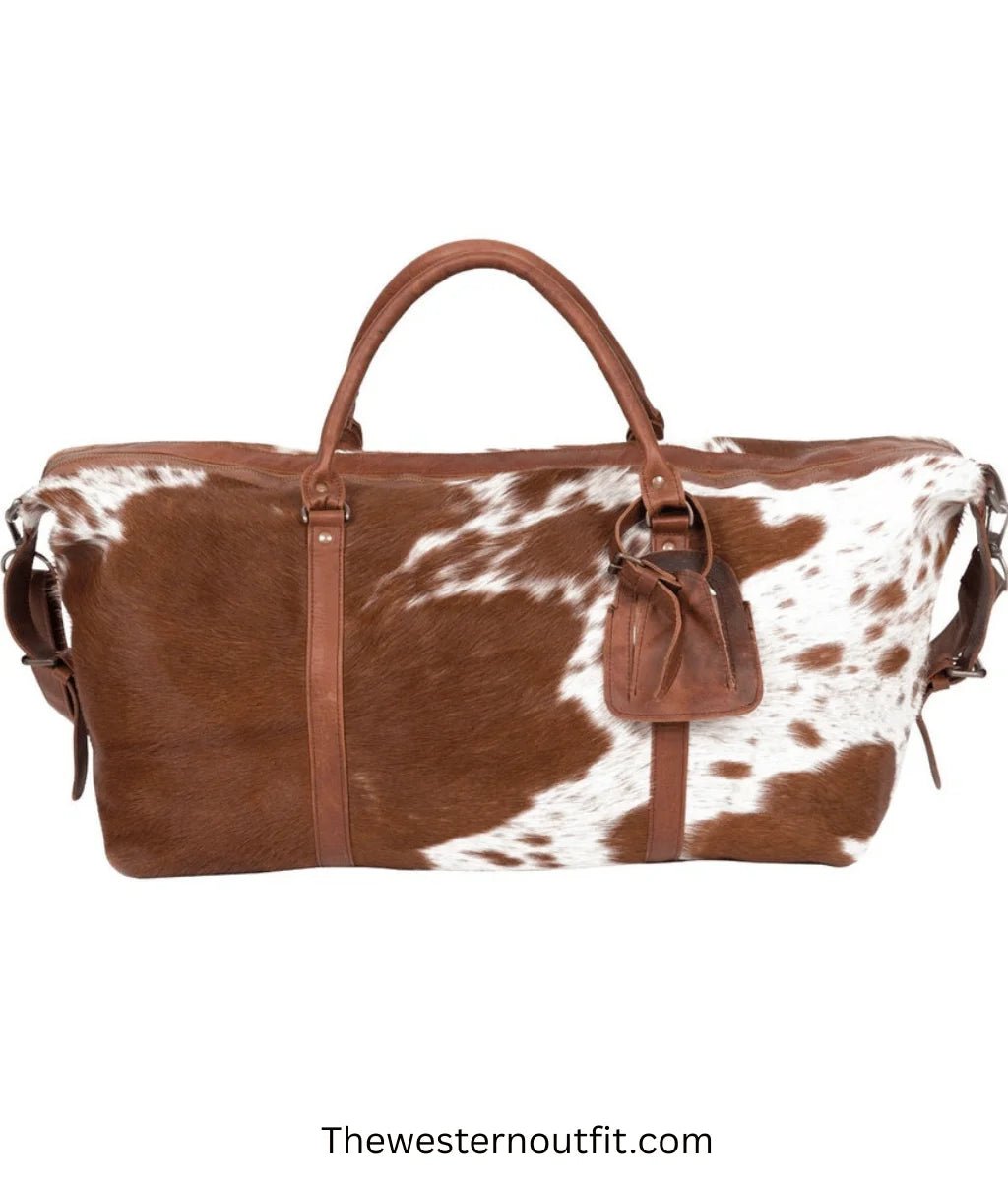 Cowhide Handmade Full Grain leather Duffle Bag - Image 4