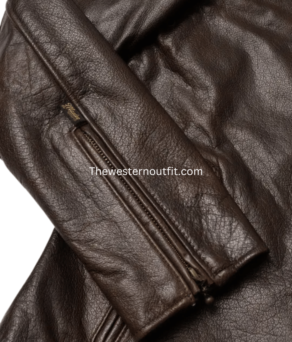 Bandera Edition Brown Leather Rider Jacket for Men - Image 7