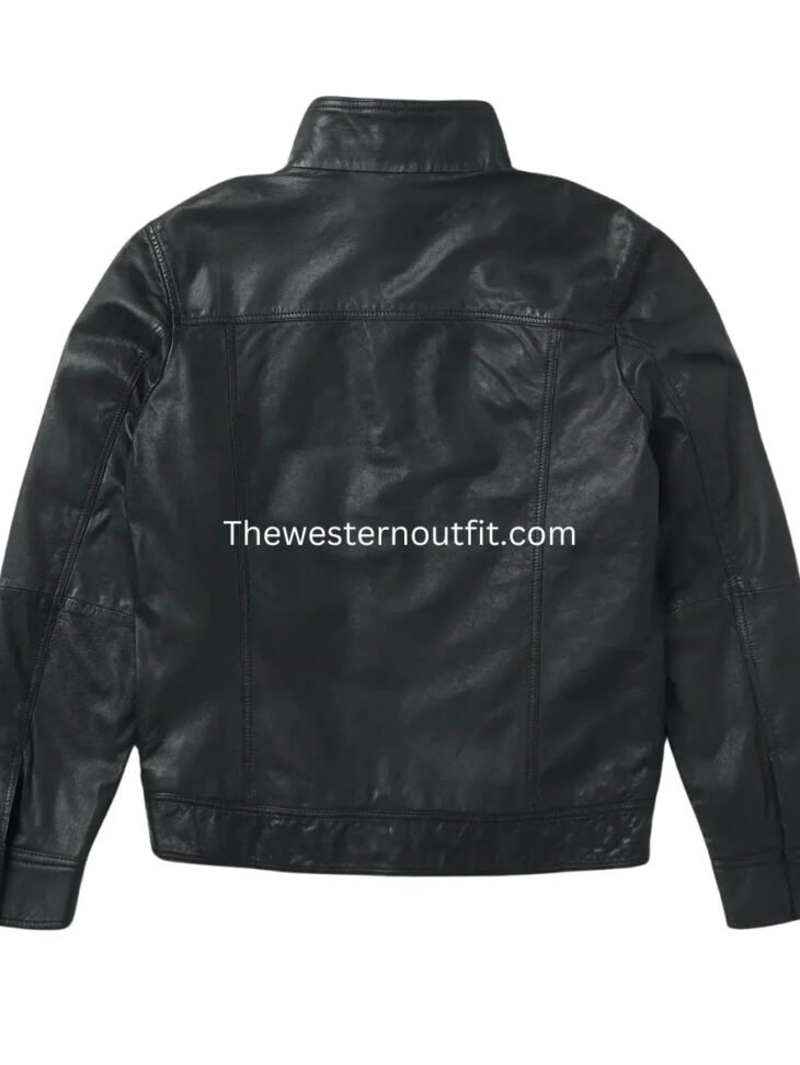 Men’s Black Genuine Leather Jacket