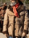Men’s Classic Sheepskin Leather Coat Light Brown