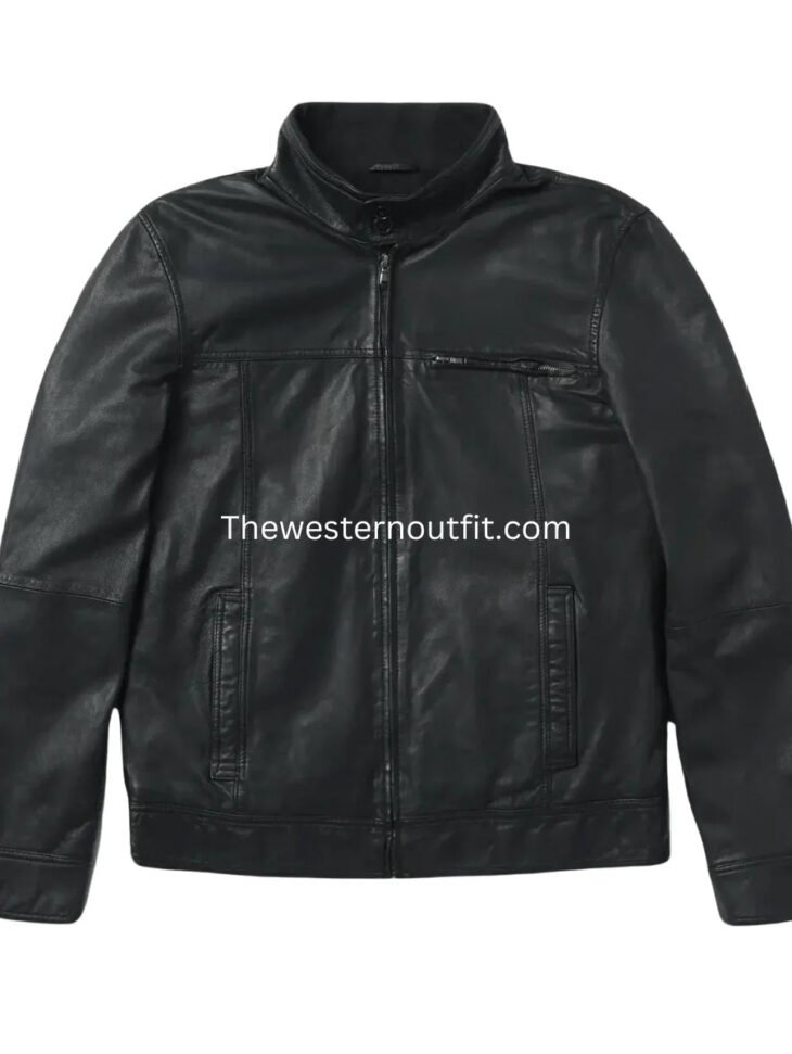 Men’s Genuine Black Leather Jacket