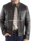 Ranch Gray Men Leather Jacket Premium Design