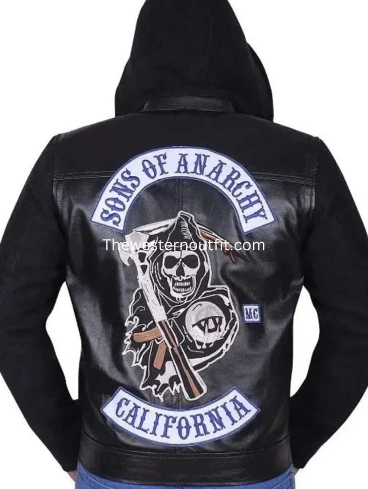 Charlie Hunnam Black Leather Vest