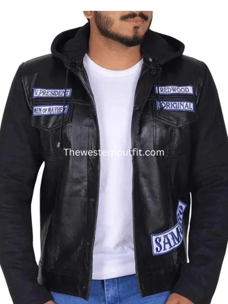 Charlie Hunnam SOA Black Vest