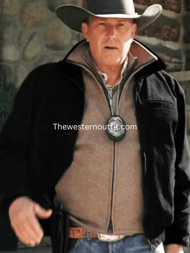 John Dutton Black Bomber Cotton Jacket