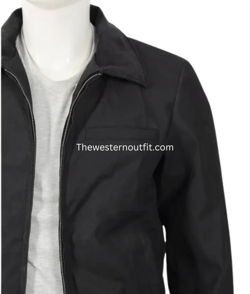 John Dutton Black Bomber Jacket