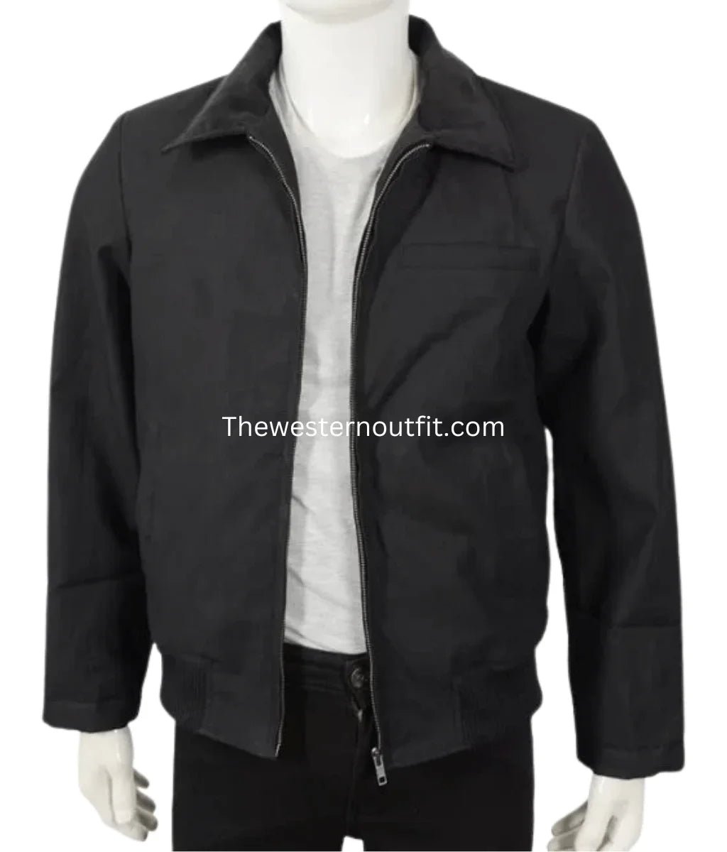 John Dutton Black Cotton Jacket