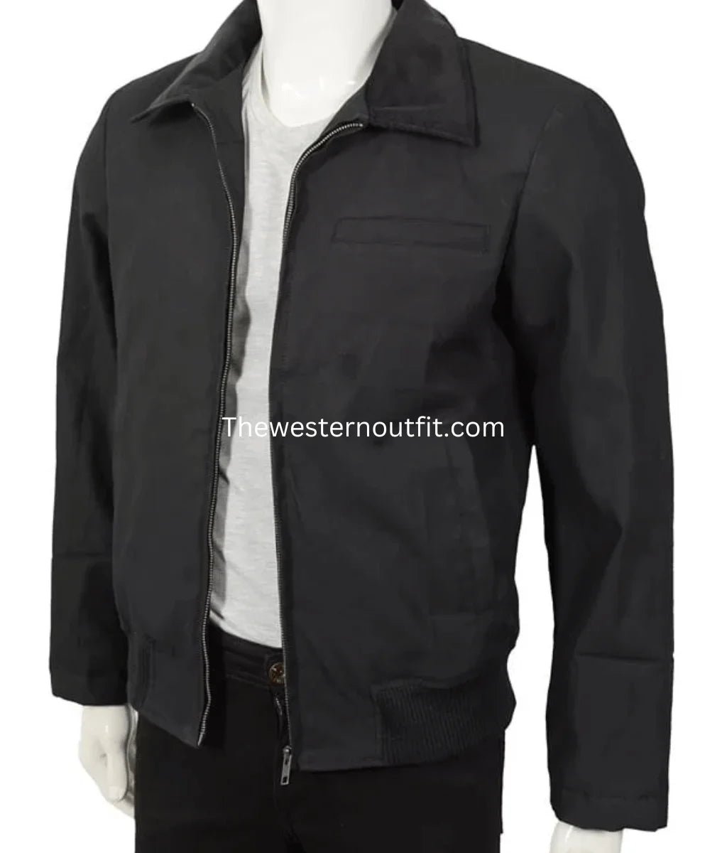 John Dutton SO5 Black Bomber Cotton Jacket
