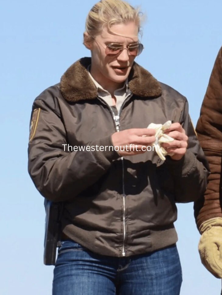 Longmire Katee Sackhoff Shearling Bomber Jacket